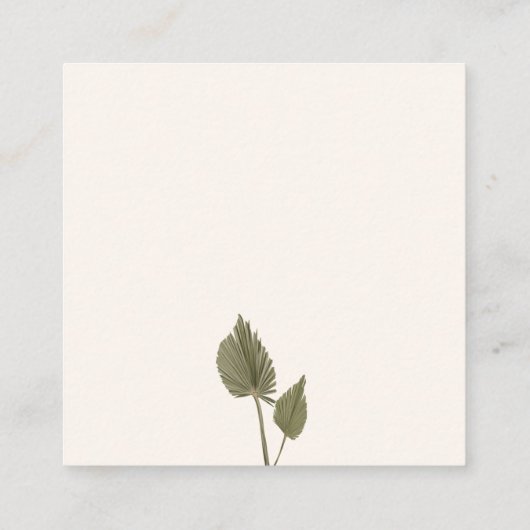 Boho Bloemen Herfst Herfst Bruiloft Behuizing Kaar Informatiekaartje (Achterkant)