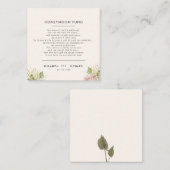 Boho Bloemen Herfst Herfst Bruiloft Behuizing Kaar Informatiekaartje (Voorkant / Achterkant)