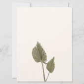 Boho Bloemen Herfst Herfst Bruiloft Kaart (Achterkant)