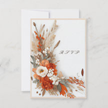 Boho Bloemen Herfst Kleuren, Herfst Bruiloft  