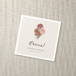 Boho Bloemen Herfst Tuin Bruiloft Servet