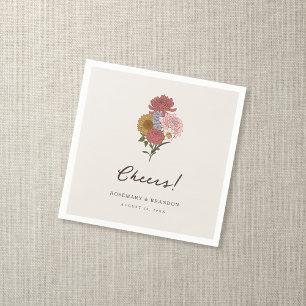 Boho  Bloemen Herfst Tuin Bruiloft Servet