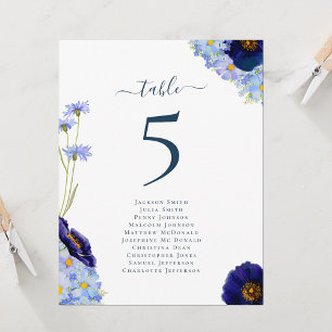 Boho Bloemen Huwelijk Tafel Nummerkaart