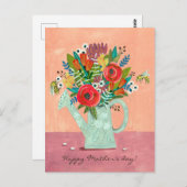 Boho Bloemen illustratie Briefkaart (Voorkant / Achterkant)