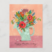 Boho Bloemen illustratie Briefkaart (Voorkant)