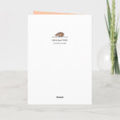 Boho Bloemen illustratie Kaart (Achterkant)