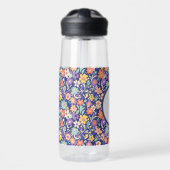 Boho Bloemen Initiaal – Monogram Cadeau voor Haar Waterfles (Voorkant)