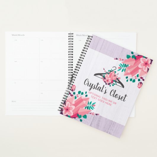 Boho Bloemen Kledinghangers Kast Mode Boetiek Planner (Display)