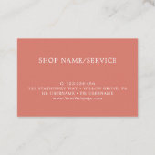 Boho  bloemen kortingskaartje (Achterkant)