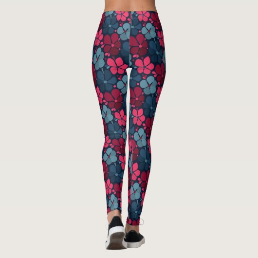 boho bloemen leggings (Achterkant)