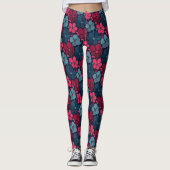 boho bloemen leggings (Voorkant)