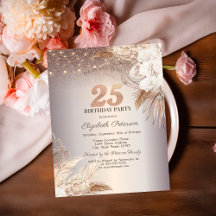 Boho Bloemen, Lichtslingers Glitter 25e Verjaardag