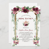 Boho Bloemen Luifel Bruidstheepartij in de herfst Kaart (Voorkant / Achterkant)