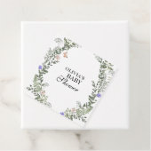 Boho Bloemen Lush Geslacht Neutraal Baby shower Bedankjes Labels (In situ)