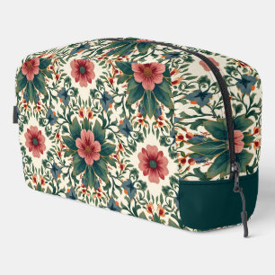 Boho Bloemen Magie - in tinten groen en roze Toilettasje