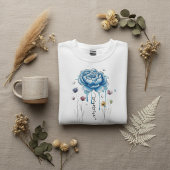 Boho Bloemen Mama Blauwe Bloem Moederdag Cadeau Trui
