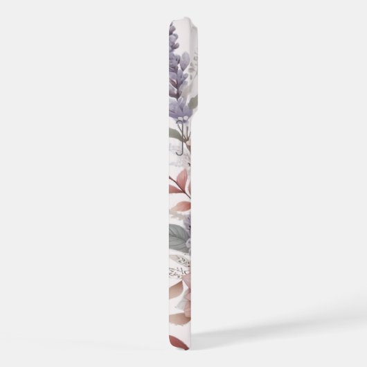 Boho bloemen met een blos van roze iPhone hoesje (Rechterkant)