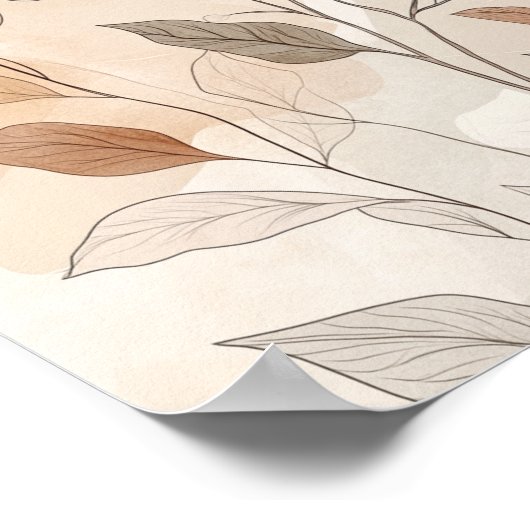 Boho bloemen moderne decoratie (Hoek)