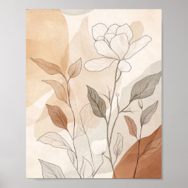 Boho bloemen moderne decoratie