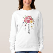 Boho Bloemen Moederdag Cadeau Bulgaarse Oma Trui (Voorkant)