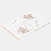 boho bloemen ontwerpen trouwgastenboek gastenboek (Hoek)