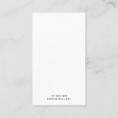 Boho Bloemen Oorbel Sieraden Display Kaarten Contactkaartje (Achterkant)