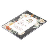 Boho Bloemen Paddestoel | Baby shower Gastenboek Notitieboek (Linkerzijde)