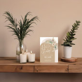 Boho Bloemen Pampas Geslacht Reveal Feest Uitnodig Kaart