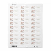 boho bloemen pampas gras etiket (Full Sheet)