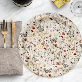 Boho Bloemen Papieren Bord