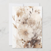 Boho Bloemen Picnic in Park Baby shower Kaart (Achterkant)