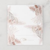 Boho Bloemen plaats kaart Plaatskaartje (Buitenkant ongevouwen)