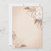 Boho Bloemen Polka Dots 18e Verjaardag Kaart (Achterkant)