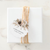 Boho Bloemen Pompoen Herfst in liefde Bedankjes Labels (In situ)