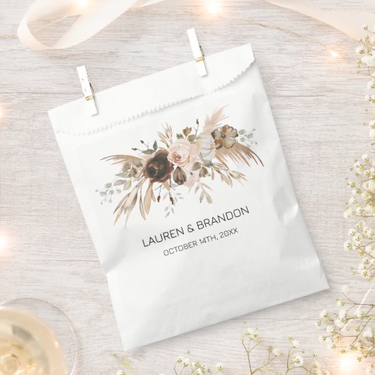 Boho Bloemen Pompoen Herfst in liefde Bedankzakje (Geknipt)