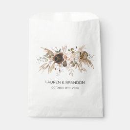 Boho Bloemen Pompoen Herfst in liefde Bedankzakje