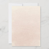 Boho Bloemen Pompoen Scrip Bruiloft Kaart (Achterkant)