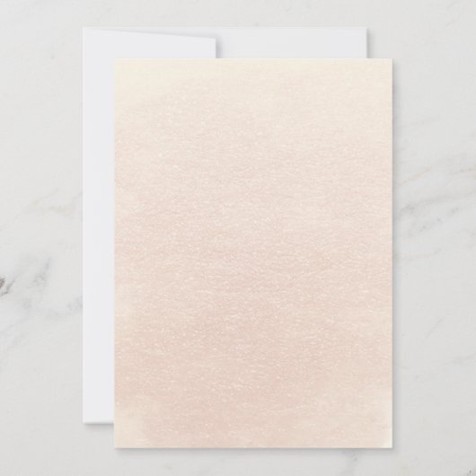 Boho Bloemen Pompoen Scrip Bruiloft Kaart (Achterkant)