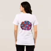 Boho Bloemen Power Grafisch Tri-Blend Shirt (Achterkant volledig)