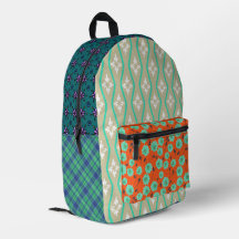 Boho Bloemen Print Cut Sew Rugzak