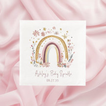 Boho Bloemen Regenboog Baby Shower Cocktail