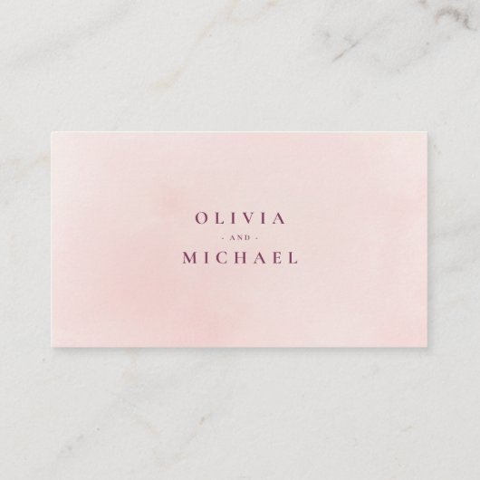 Boho bloemen rustieke bruiloft website Invoegen ka Plaatskaartje (Achterkant)