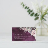 Boho bloemen rustieke bruiloft website Invoegen ka Plaatskaartje (Staand voorkant)