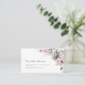 Boho bloemen rustieke bruiloft website Invoegen ka Plaatskaartje (Staand voorkant)