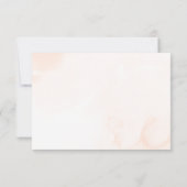 Boho Bloemen Rustieke Herfst Herfst Huwelijk RSVP (Achterkant)