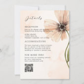 Boho Bloemen Rustieke Herfst Herfst Trouwruimte Kaart (Voorkant)