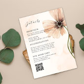 Boho Bloemen Rustieke Herfst Herfst Trouwruimte Kaart