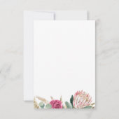 Boho Bloemen Shower Bedankkaart (Achterkant)