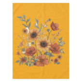 Boho Bloemen Tafelkleed – Warme Aardse Tonen (Voorkant)