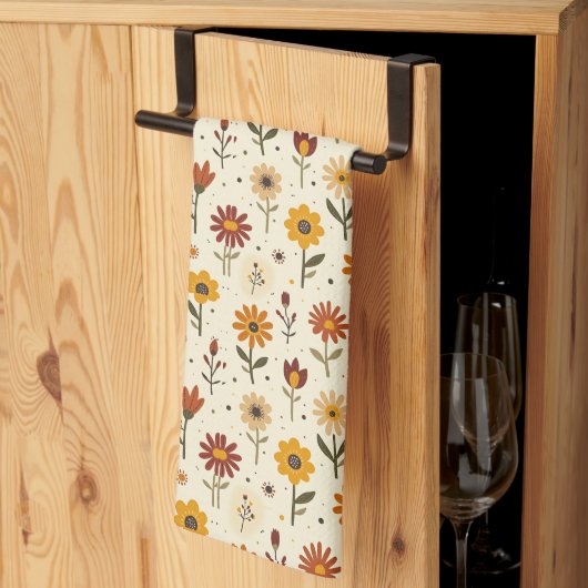 Boho Bloemen Theedoek (Derde Gevouwen)